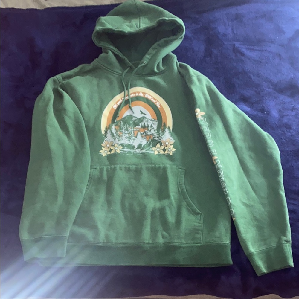 Green Graphic Hoodie